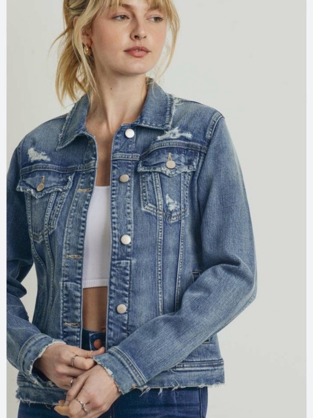 Free People Denim Jean Jacket size 0